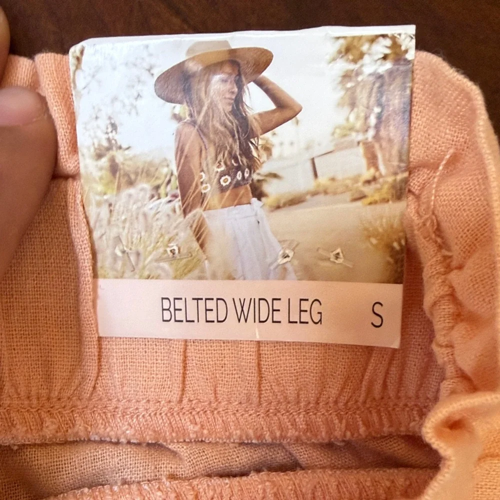 Sincerely‎ Jules Light Pink Paperbag Waist Button-Front Shorts